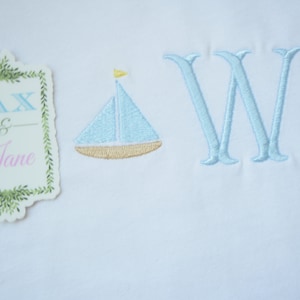 Sailboat Mini Fill Embroidery Design, Summer Embroidery, Beach embroidery, Mini Fill Sailboat Embroidery Design, Quick Stitch Sailboat