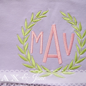 Laurel Wreath Embroidery Design, Wreath Embroidery, Laurel Wreath, Laurel Wreath Embroidery, Embroidery Design, Wreath Embroidery Design