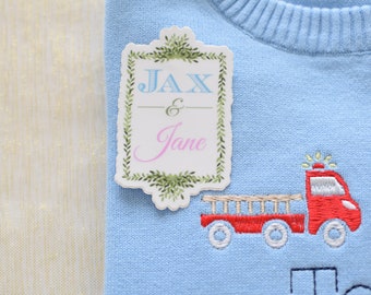 Mini Fire Truck Embroidery Design (Digital Design)