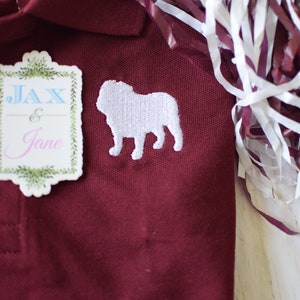 English bulldog embroidery design, Bulldog Embroidery Design, Bulldog Embroidery, Bulldog Puppy Embroidery Design, Filled Mini Bulldog