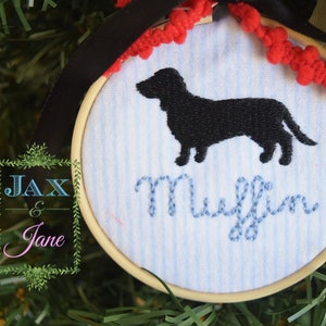 Design de bordado de mini-dachshund preenchido, design de bordado de mini-cachorro preenchido, design de mini-cachorro preenchido, bordado de mini-cachorro, 3 tamanhos para download