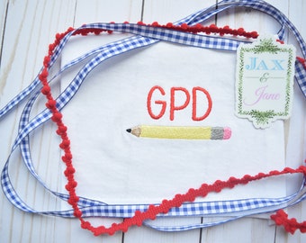 Filled Mini Pencil Embroidery Design, Mini Pencil Embroidery, Pencil Embroidery Design, Back to School Pencil Embroidery, Fill Mini Pencil