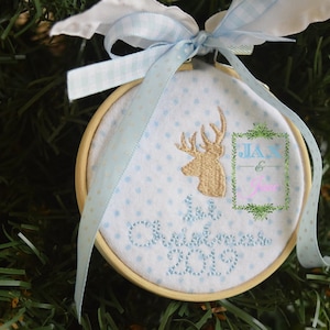 Mini Deer Filled Embroidery Design, 3 Sizes (Digital File)