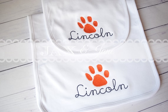 Tiger Paw Embroidery Design Clemson Tiger Embroidery Design Auburn Tiger Embroidery Design Paw Print Embroidery Dog Print Embroidery