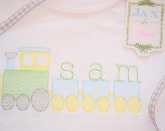 Sketch Train Embroidery Design, Train Embroidery Design, Toy Train Embroidery Design, Choo Choo Train Embroidery Design, Locomotive Train