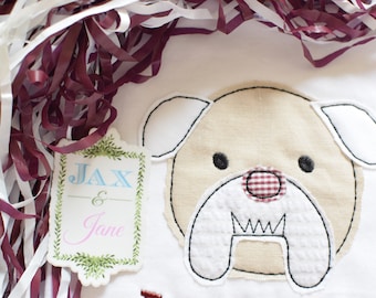 Bulldog Applique Design (Digital Download)