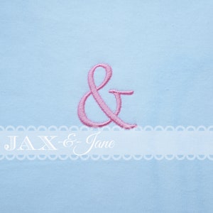Ampersand Stickerei Design, & Stickerei Design, Ampersand Schriftart, Ampersand Schriftart Design, Ampersand Stickerei, Ampersand Monogramm Schriftart