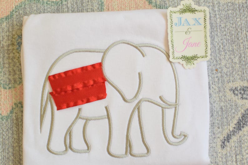 Satin Stitch Elephant Embroidery Design (digital Download) - Etsy