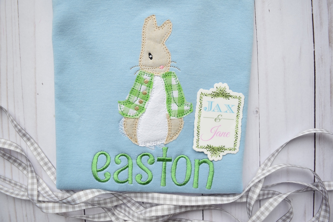 Peter Rabbit Applique Pattern Peter Rabbit Applique Design, Easter Embroidery (digital Download) - Etsy