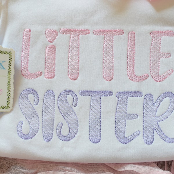 Little Sister Embroidery Design, Little Sister Sketch Embroidery Design, Little Sister Embroidery, Little Sister Sketch machine Embroidery