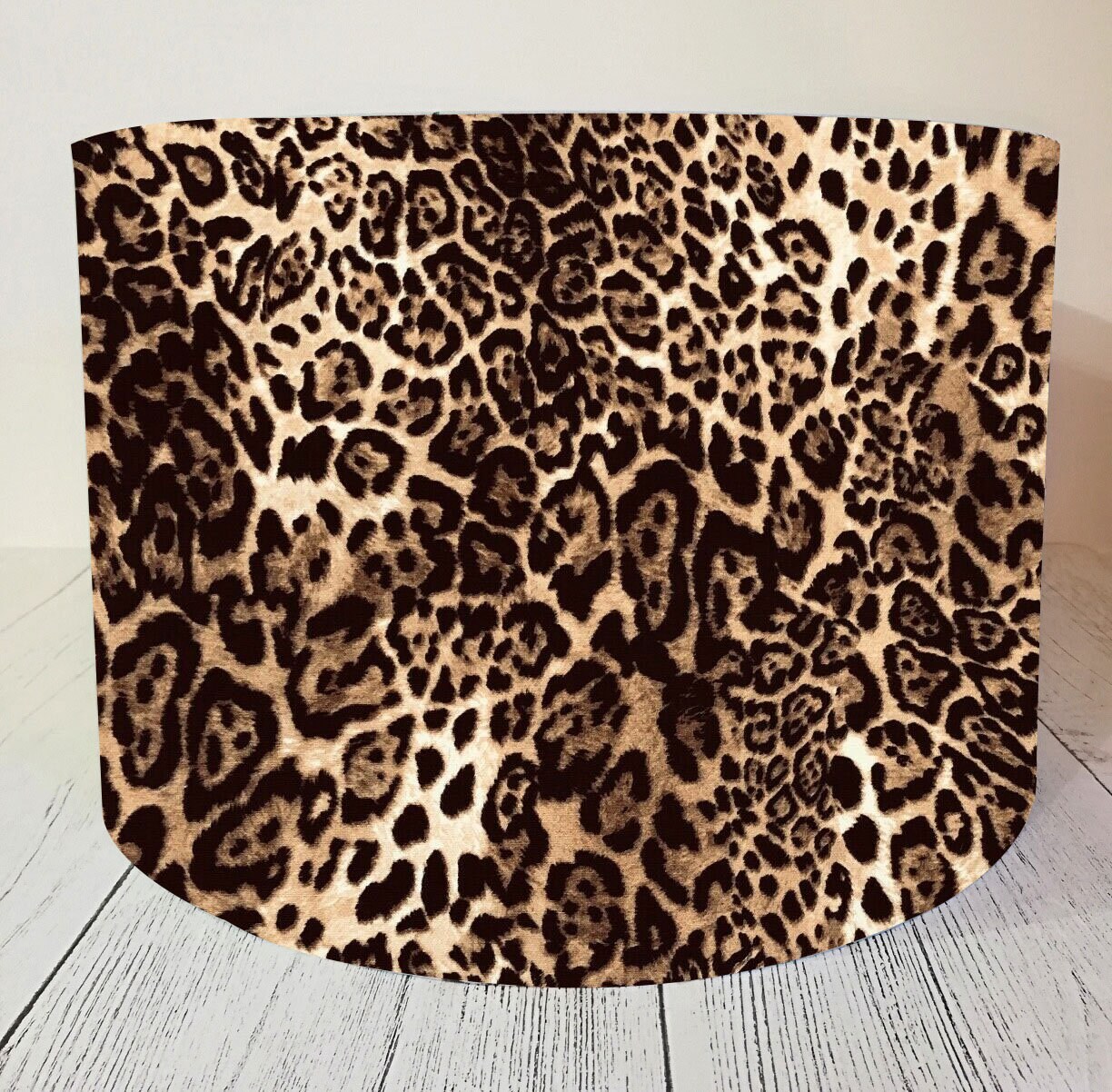 Lampshade Drum Leopard Print Animal Fabric Ceiling Lampshade Drum Leopard Print Animal, Animal Print Drum Lamp Shade