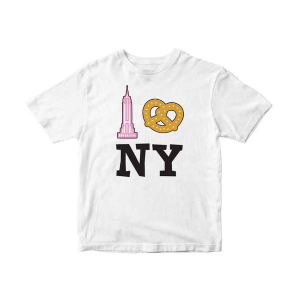 I Love New York Graphic T-shirt / Love New York / Gender Neutral / Boys / Girls / NYC / Pretzel / ESB / Baby, Toddler & Kids / Souvenir