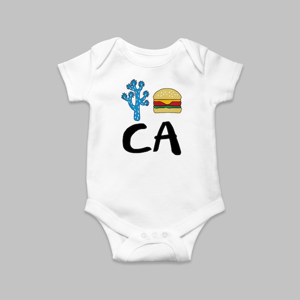 I Love California Body Blau, Baby, Gender Neutral, Unisex, Jungen & Mädchen Grafik, Baby Shower, Made in NYC