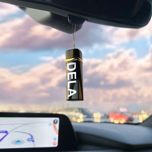Custom Lipstick Car Ornament: Drag Race Inspired Rearview Mirror Pendant