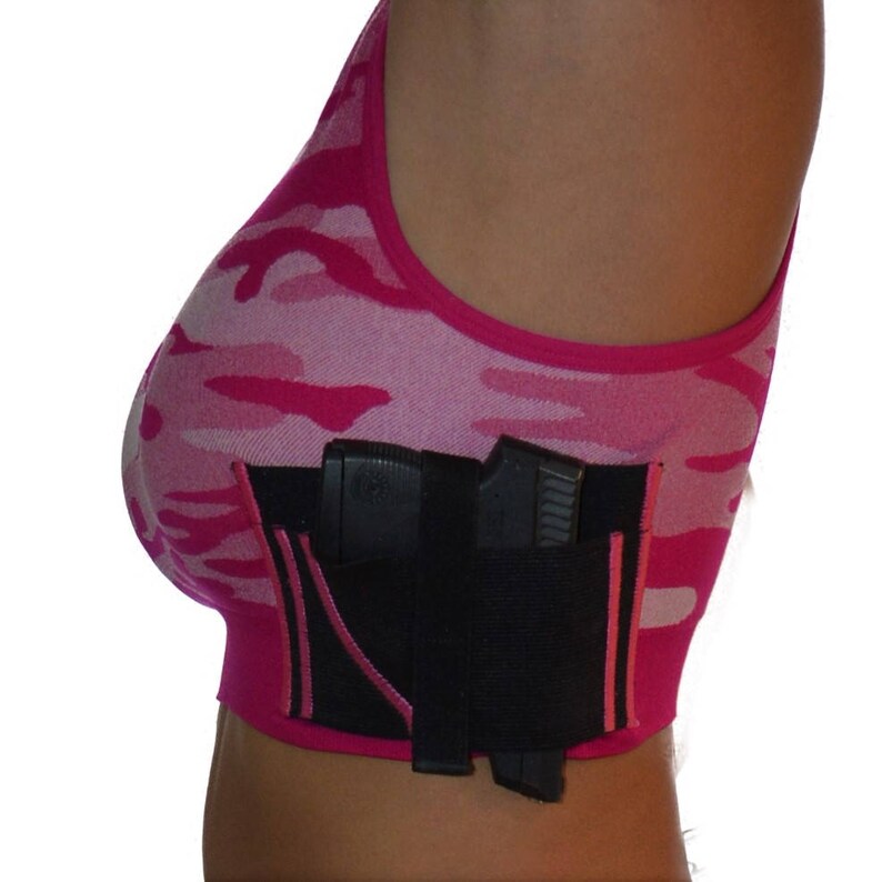 pink camo sports bra