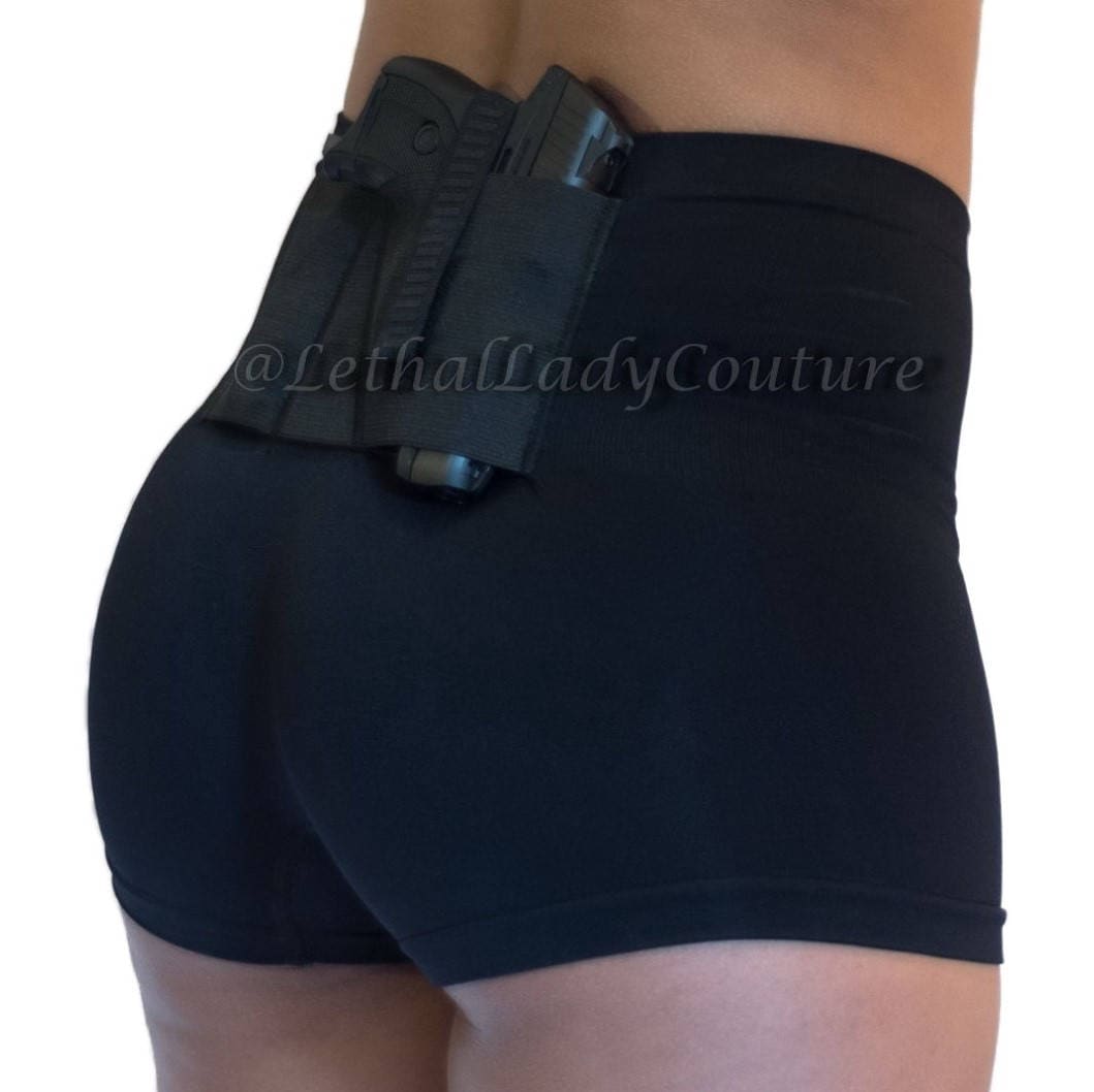 Women's Concealed Carry Black Boy Shorts CCW Tactical Etsy