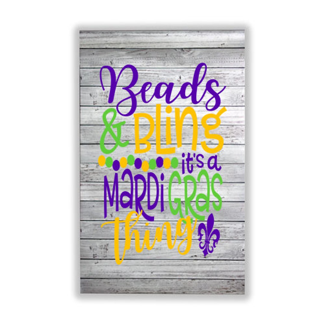 Beads and Bling It’s A Mardi Gras Thing Yard Garden Flag - Etsy