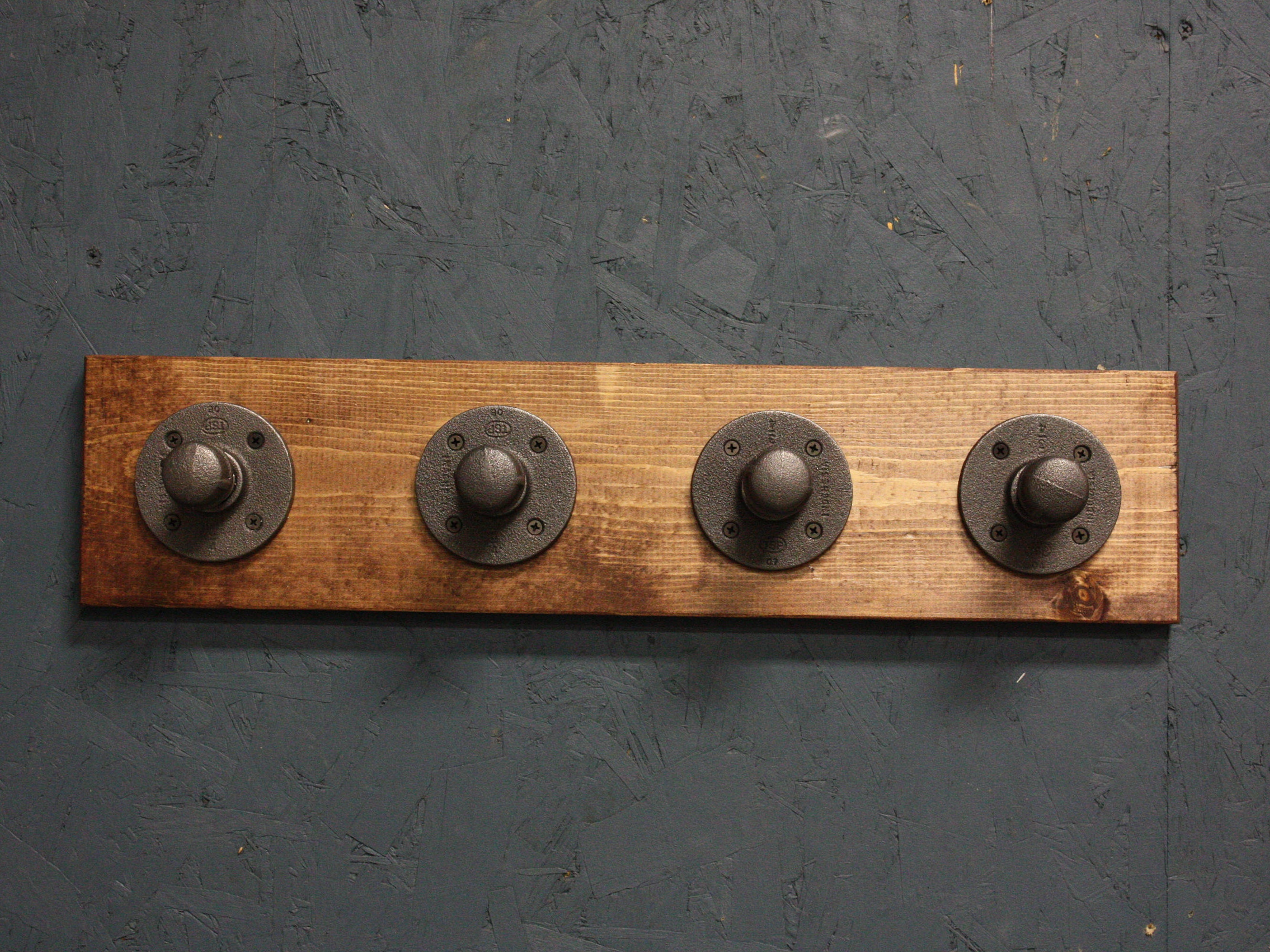 Wall mount coat rack wall hook rack rustic coat rack Etsy