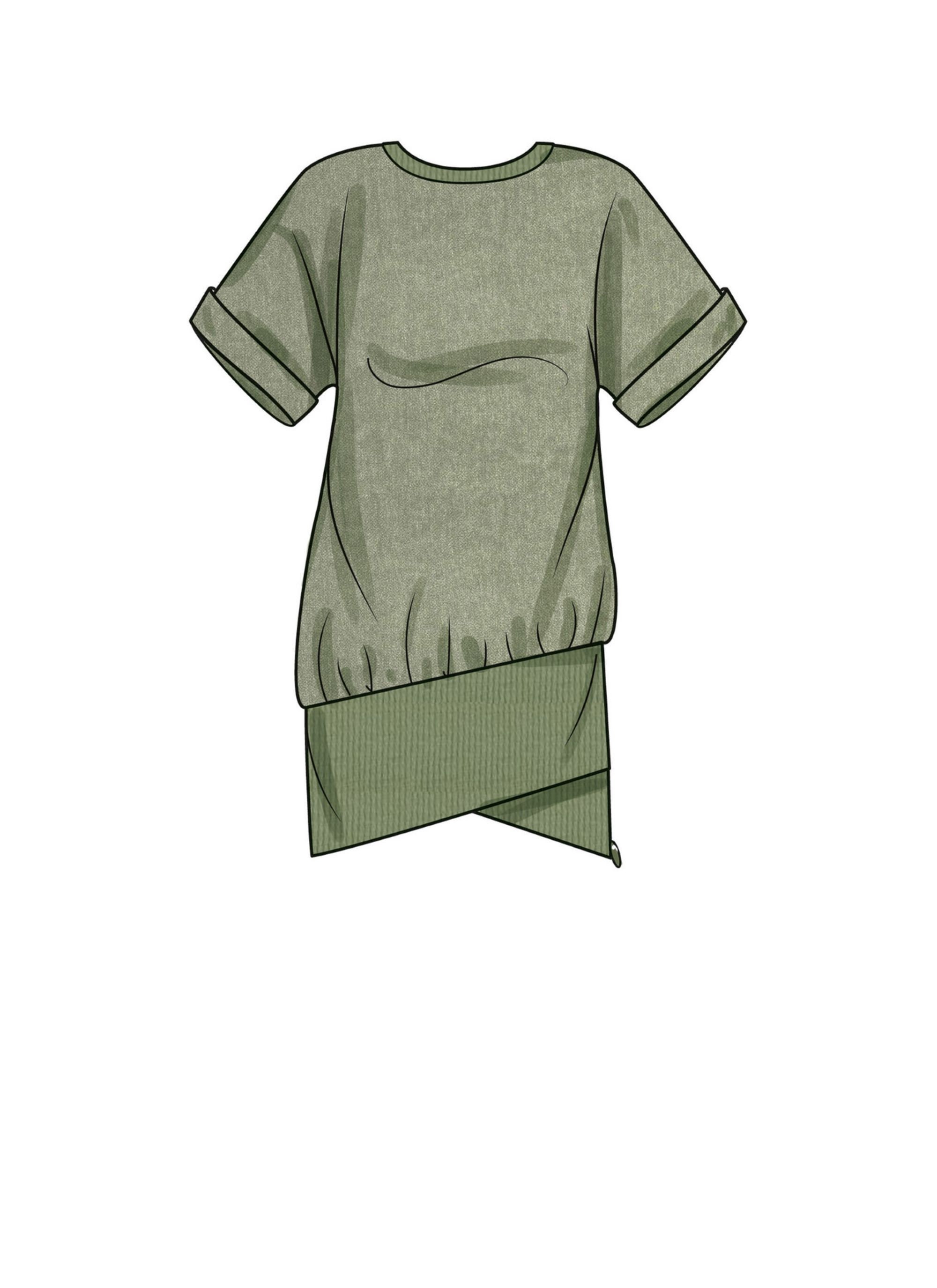 シンプリシティ ソーイングパターン N6740：ミセスミニドレス