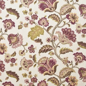 P Kaufmann GRANADA TWILIGHT Floral HEATHER Cotton Home Decor Drapery Upholstery Pillow Sewing Fabric - Sold by the Yard