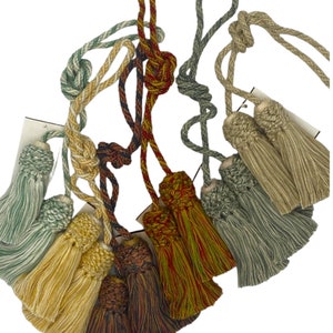Conso 21965 Decorative Chair Tie Tassel Tieback, Home Decor Furniture Armoire Ornament Pillow 4&quot; Tassel 27&quot; Cord Spread - Sold by the piece