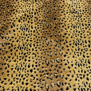 Faux Fur Animal Skin CHEETAH Pattern Home Decor Upholstery Pillow Costume Remnant Sewing Fabric - 1.625 Yard Piece
