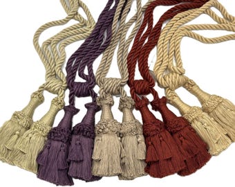 Alzapaños decorativos con borlas para cortinas - Conso Trims 21919 - 5 opciones de color - Se vende por pieza