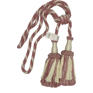 Decorative Drapery Curtain Tassel Tieback - Conso 22022 W95 VANILLA PINK - Sold by the Piece