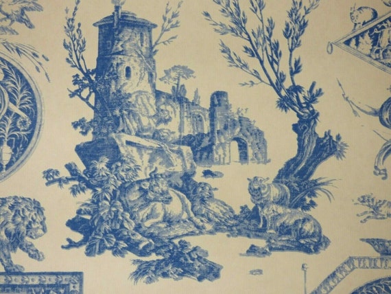 Lee Jofa DIANE CHASSERESSE Antique Toile Wallpaper GREEN Paper Craft Project BTY