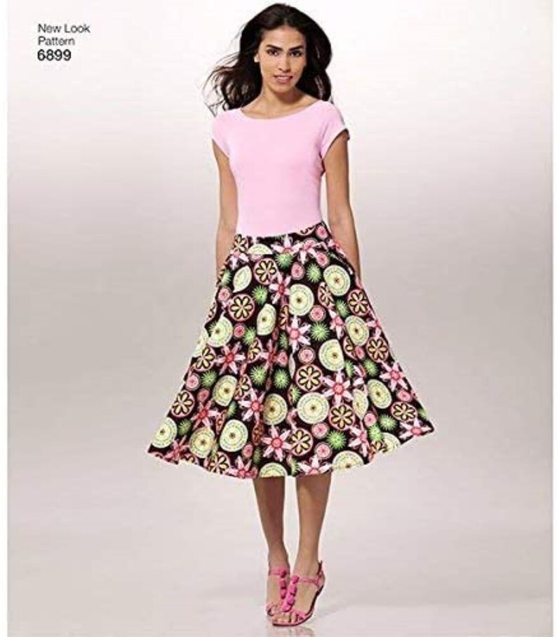 NEW LOOK Simplicity Sewing Pattern 6899 Misses Easy Skirt - Etsy