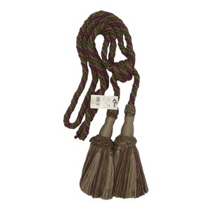 Decorative Drapery Curtain Tassel Tieback - Conso 22022 W61 DARK SAND GREEN - Sold by the Piece