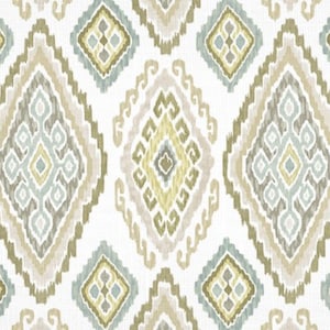 Medallion Pattern Drapery Curtain Pillow Cushion Fabric: Belle Maison Yana Stone - By the Yard