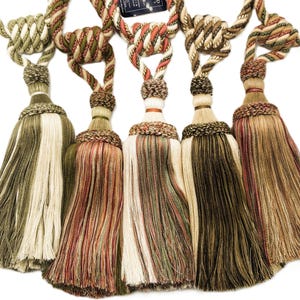 Trimland Decorative Drapery Curtain Tassel Tieback - Color Variations - Sold by the Piece