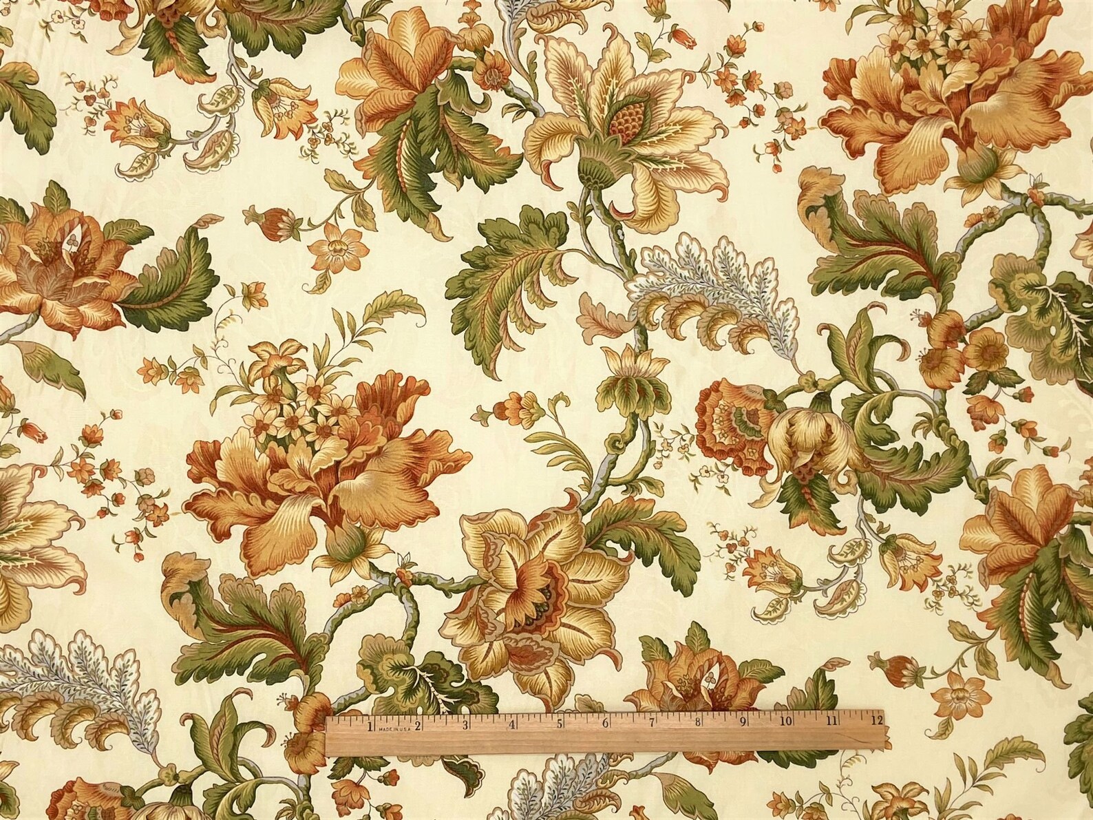 Mill Creek Floral APRICOT Home Decor Drapery Curtain Panel Etsy