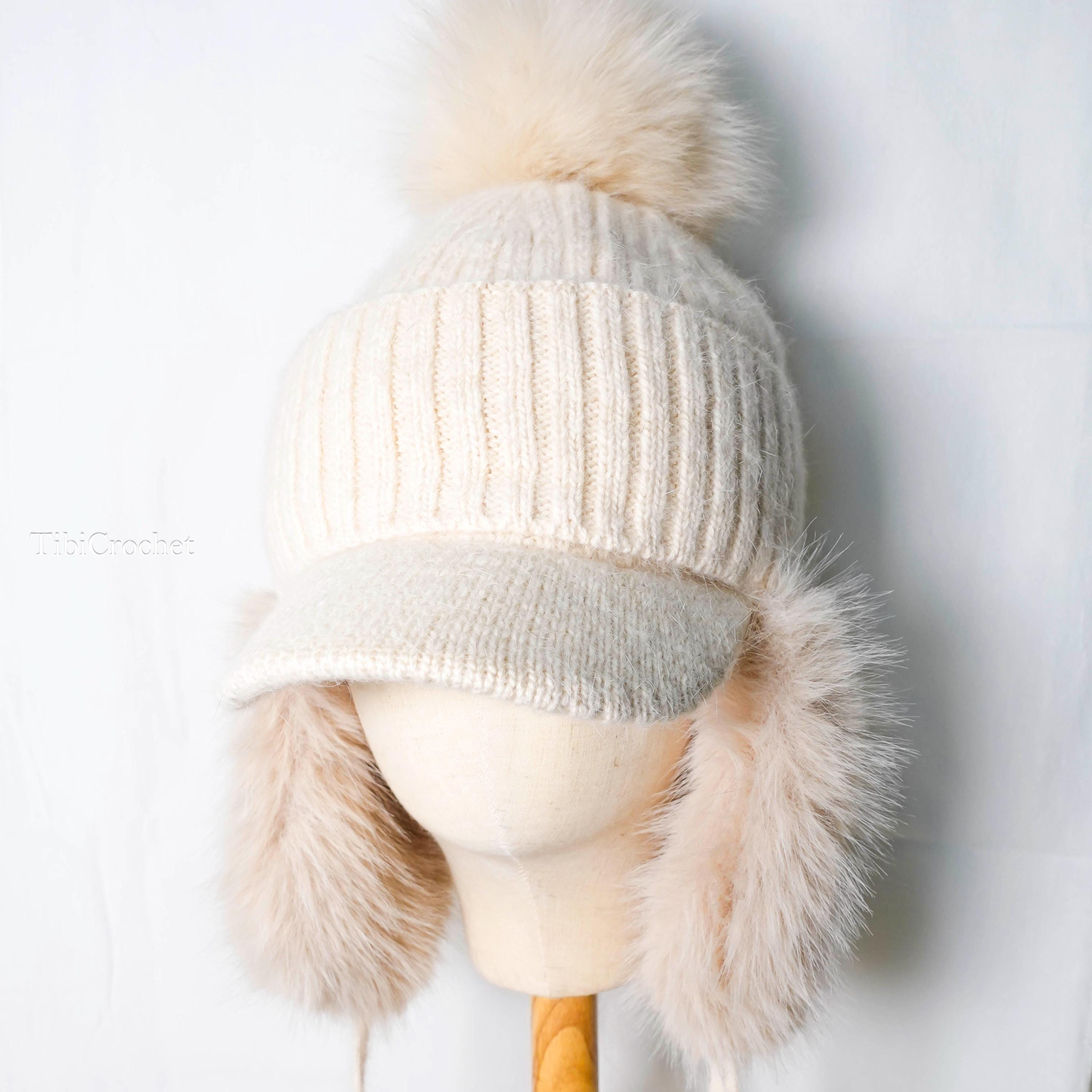 Real Alpaca Trapper Hat with Tassels Alpaca Trapper Hat - Etsy Canada main image 2