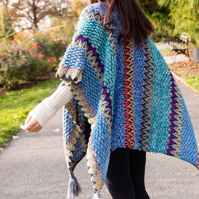 shawl with armholes