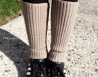 Cozy Wool Leg Warmers, Knitted Ballet Legwarmers, Yoga Pilates Warmers Winter Gift for Her