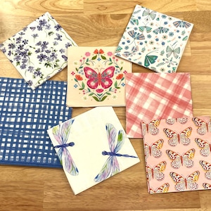 Butterfly Kisses Napkin Bundle, Decoupage Napkin, Napkins For Crafting, Paper Napkins