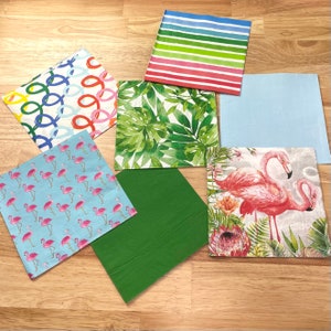 Flamazing FLamingos Napkin Bundle, Summer Napkins, Decoupage Napkin, Napkins For Crafting, Paper Napkins