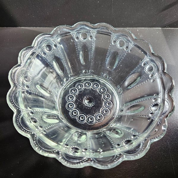 EAPG Antique U.S. Glass #15072 Kansas OMN AKA Jewels and Dewdrop Bowl