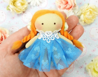 Boneca ruiva Boneca pequena Boneca ruiva Boneca minúscula Boneca de cabelo vermelho Boneca pequena Boneca romântica Bonecas de viagem K54