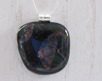 Sale;Dichroic Pendant; Dichroic Jewelry; Fused Glass Pendant; Fused Glass Jewelry/PDM
