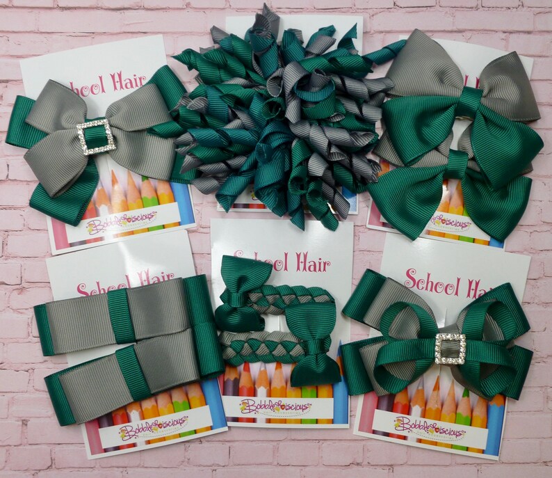 pair 3 inch Hunter green and Grey Corkers on Elastics