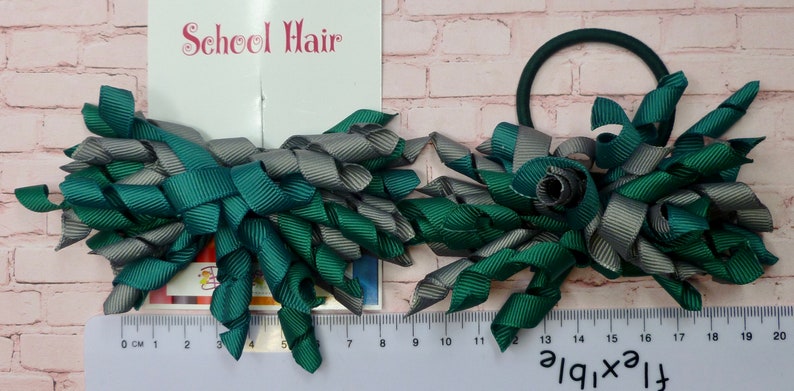 pair 3 inch Hunter green and Grey Corkers on Elastics