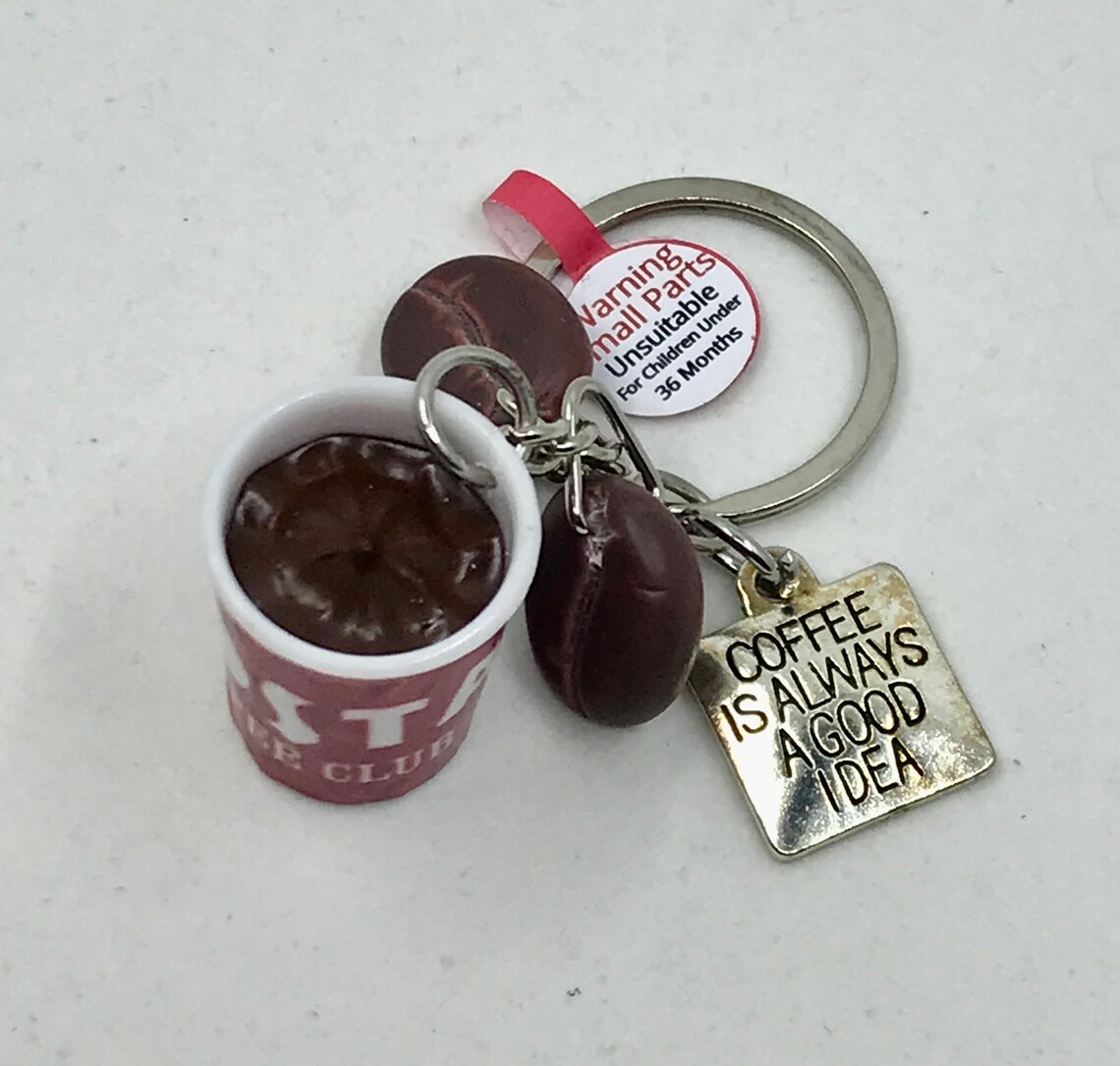 Coffee/Coffee Bean Keychain/Keyring Etsy