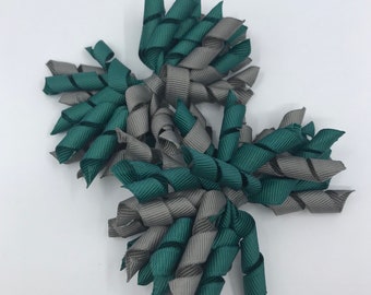 3 inch Hunter Green and Grey Corkers on clips (pair)