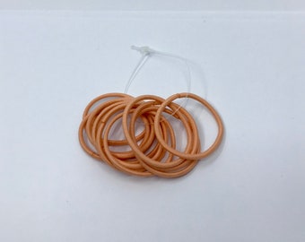 Small 2mm Peach/Strawberry Blonde Snag Free Elastics