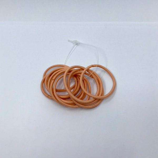 Small 2mm Peach/Strawberry Blonde Snag Free Elastics