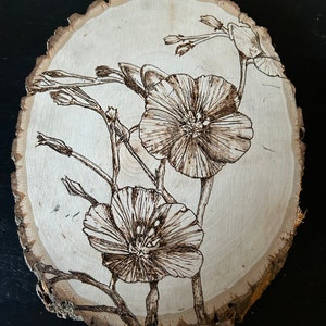 Original Pyrography/Woodburning - Awakening