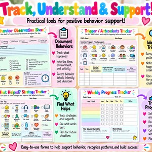 Behavior Tracking Forms Printable | ABC Behavior Tracker, Preschool Observation Sheets, Teacher Parent Communication bild 3
